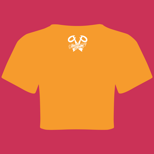 "Oi!" Cropped T-shirt orange