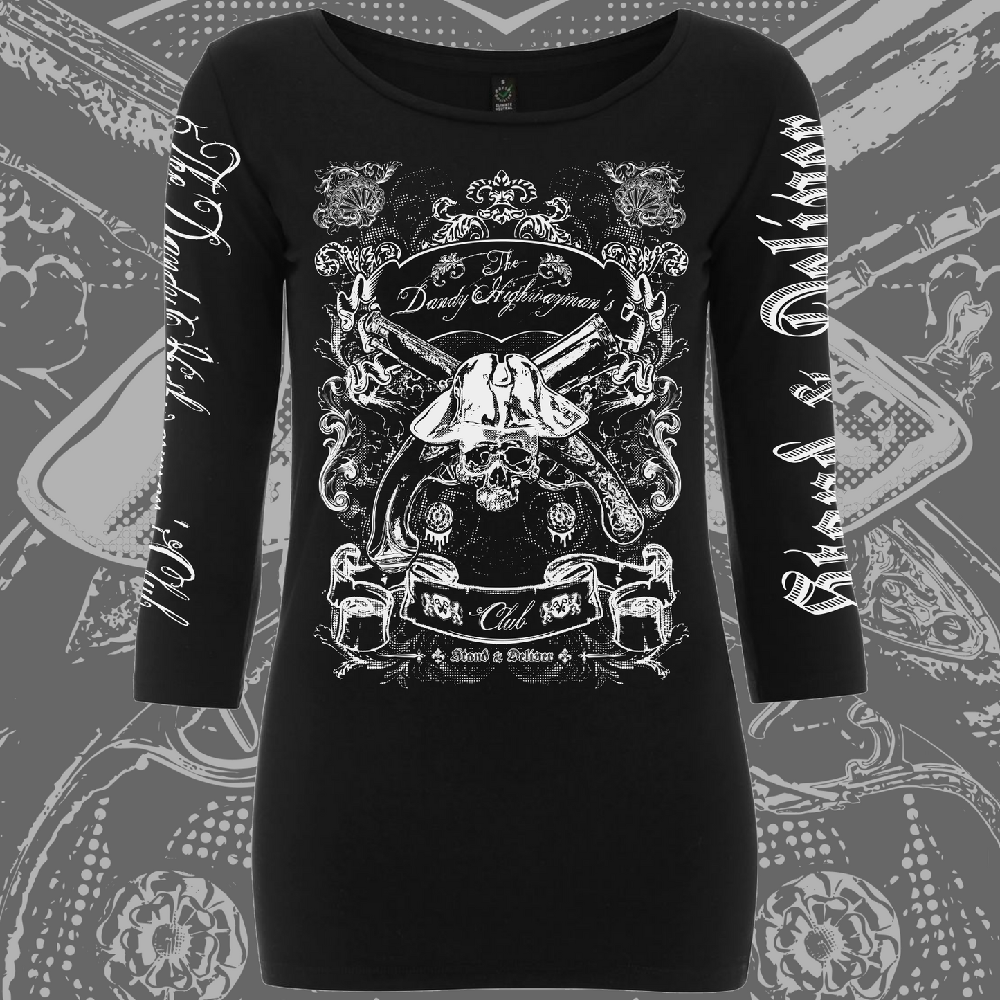 Women's The Dandy Highwayman’s Club Three Quarter Sleeve Top