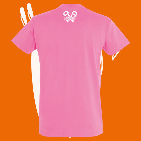 "Oi!" T-shirt fuchsia back