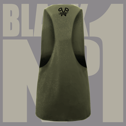 Women's Black No1 Racerback Vest olive green
