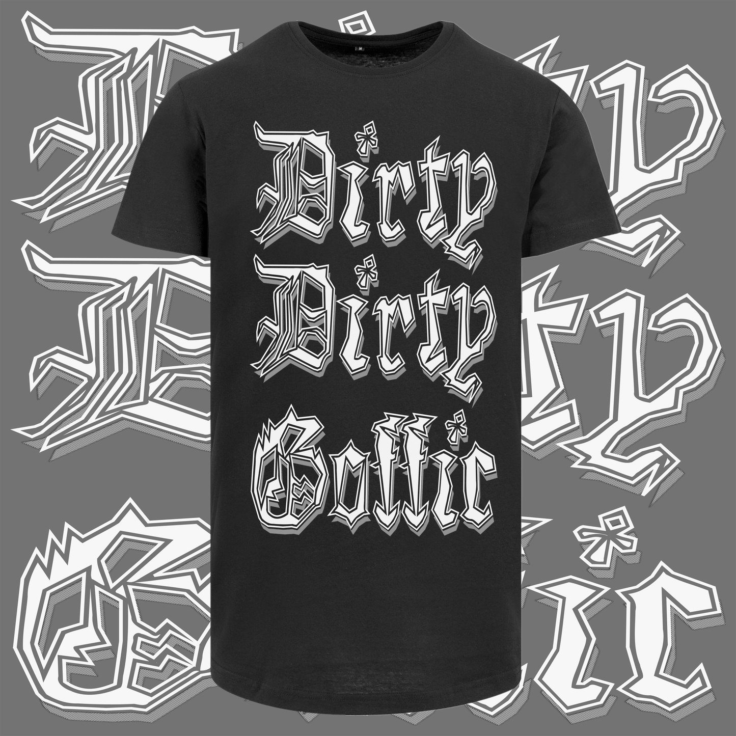 Men's Dirty Dirty Goffic Long Body T-Shirt