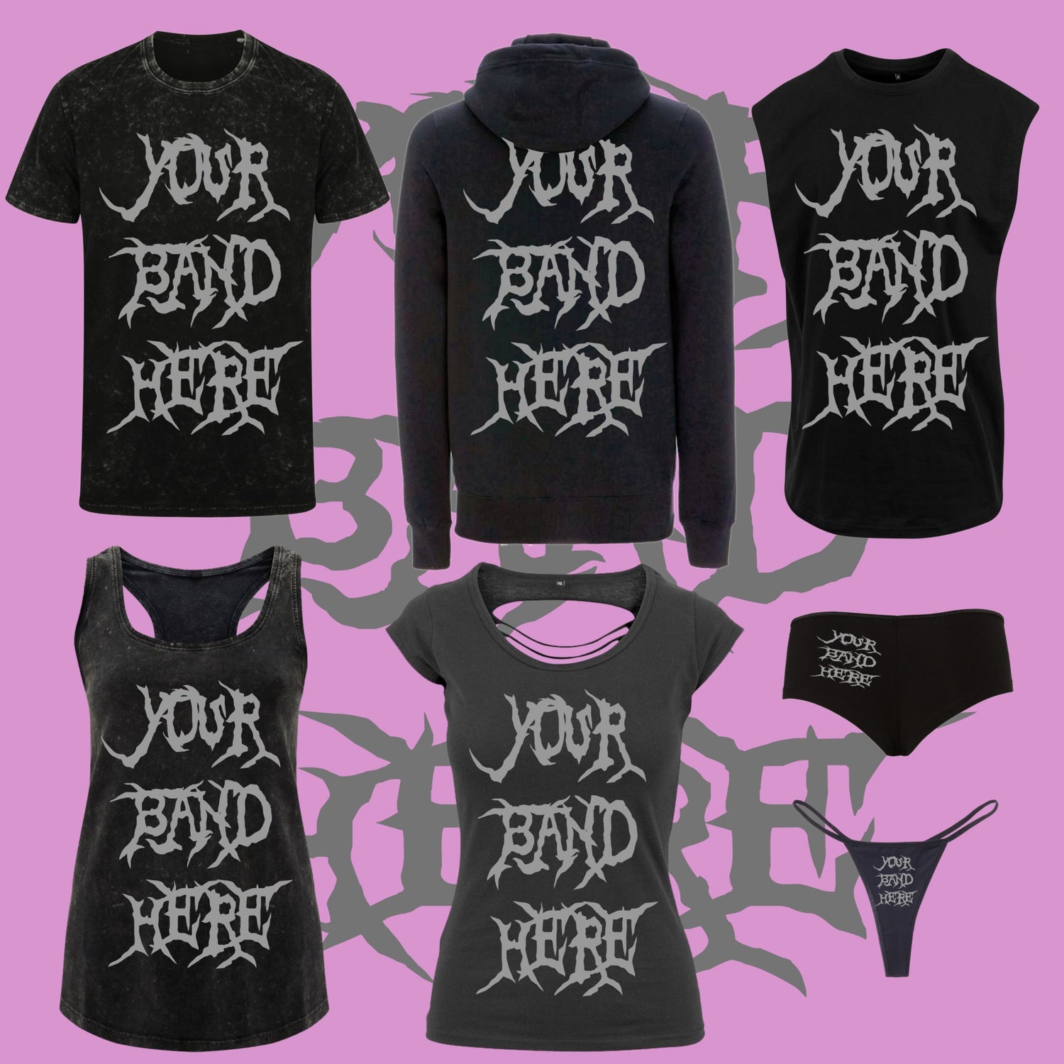 Get you band merch sorted here.