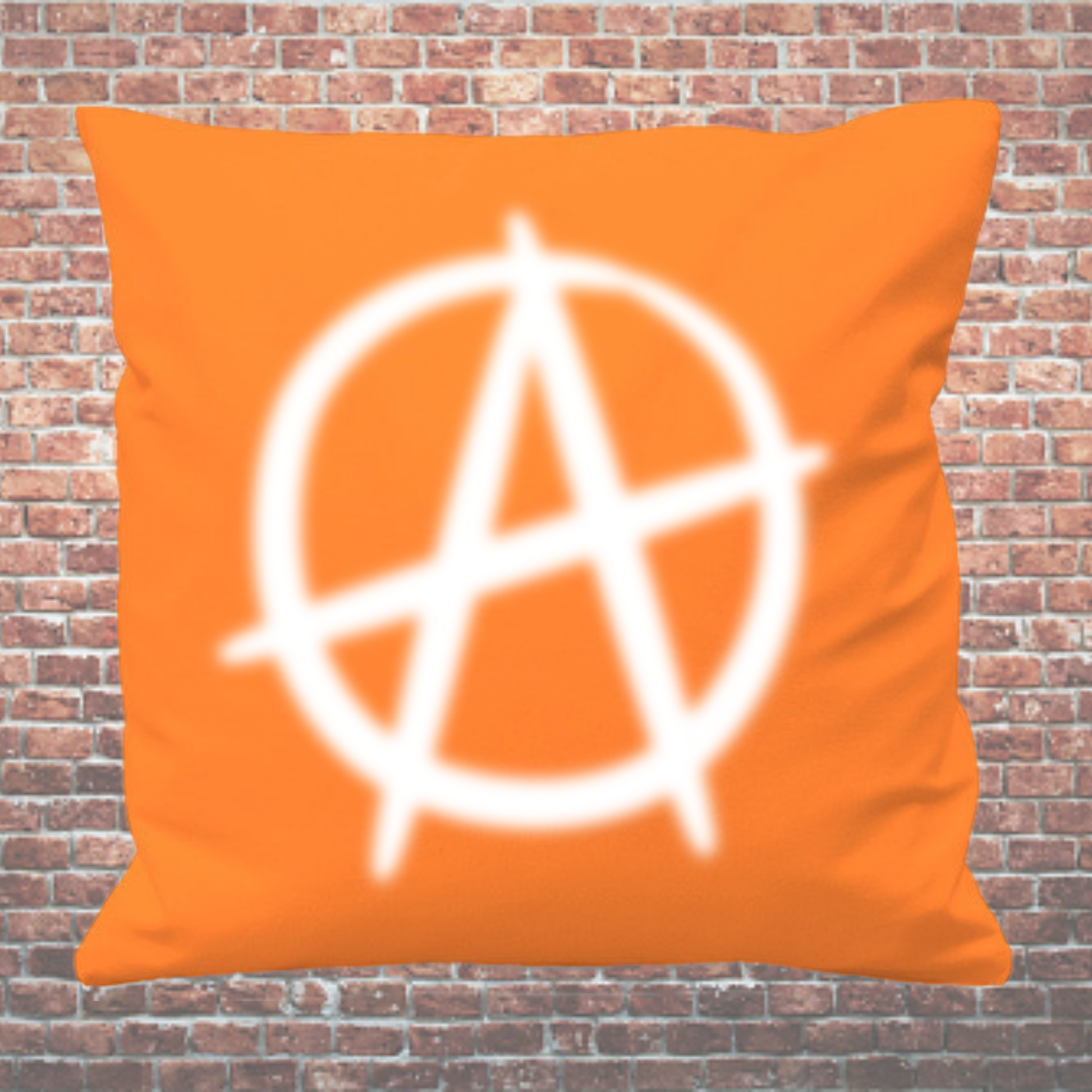Orange Anarchy Cushion
