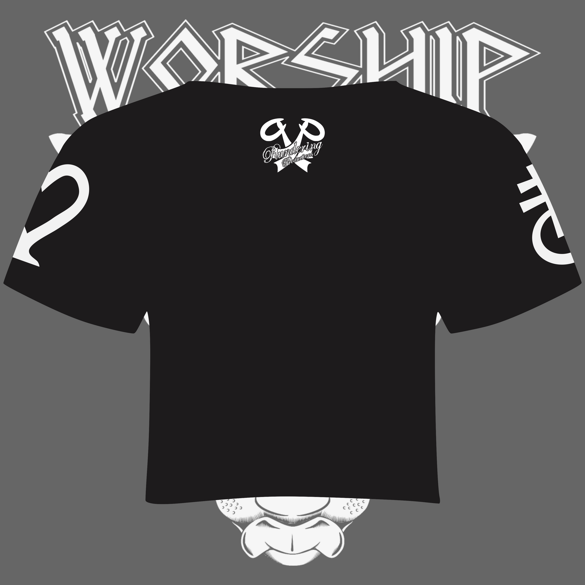Women's Worship Meow Cropped T-shirt