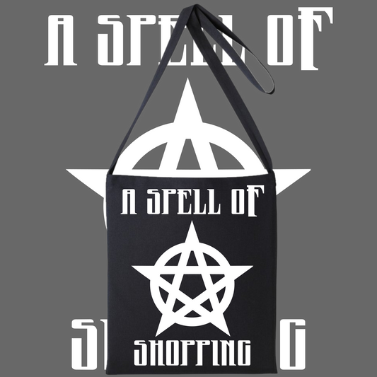 A Spell Of Shopping Contrast Handle Tote Bag