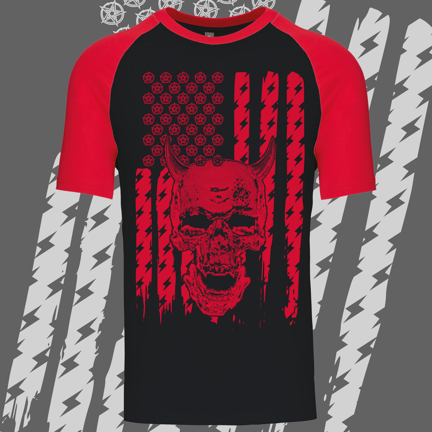 Demon Flag Raglan T-shirt