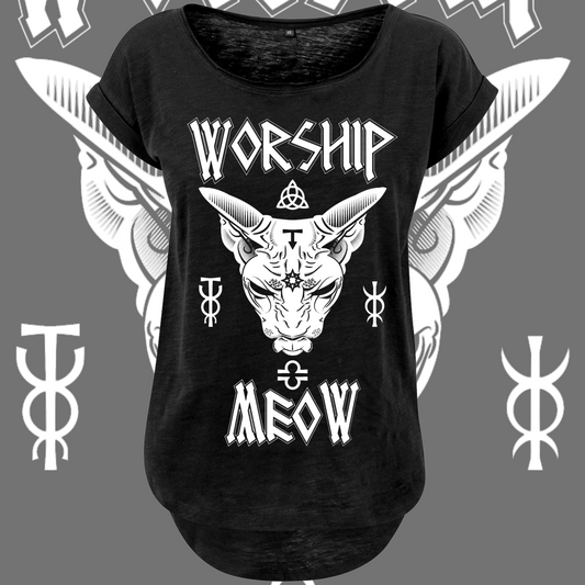 Women's Worship Meow T-shirt