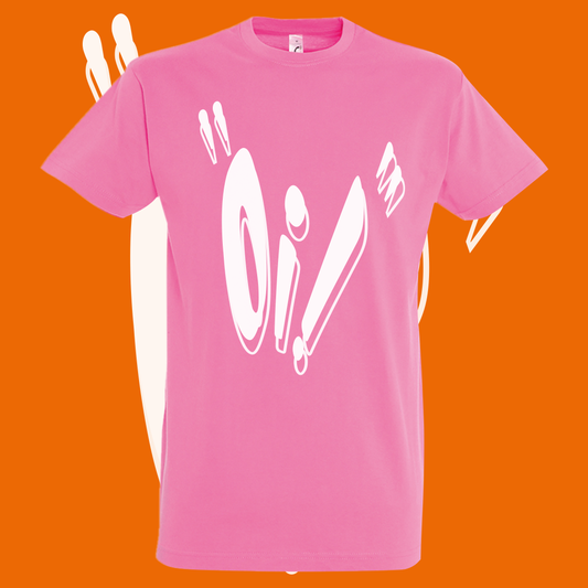 "Oi!" T-shirt fuchsia
