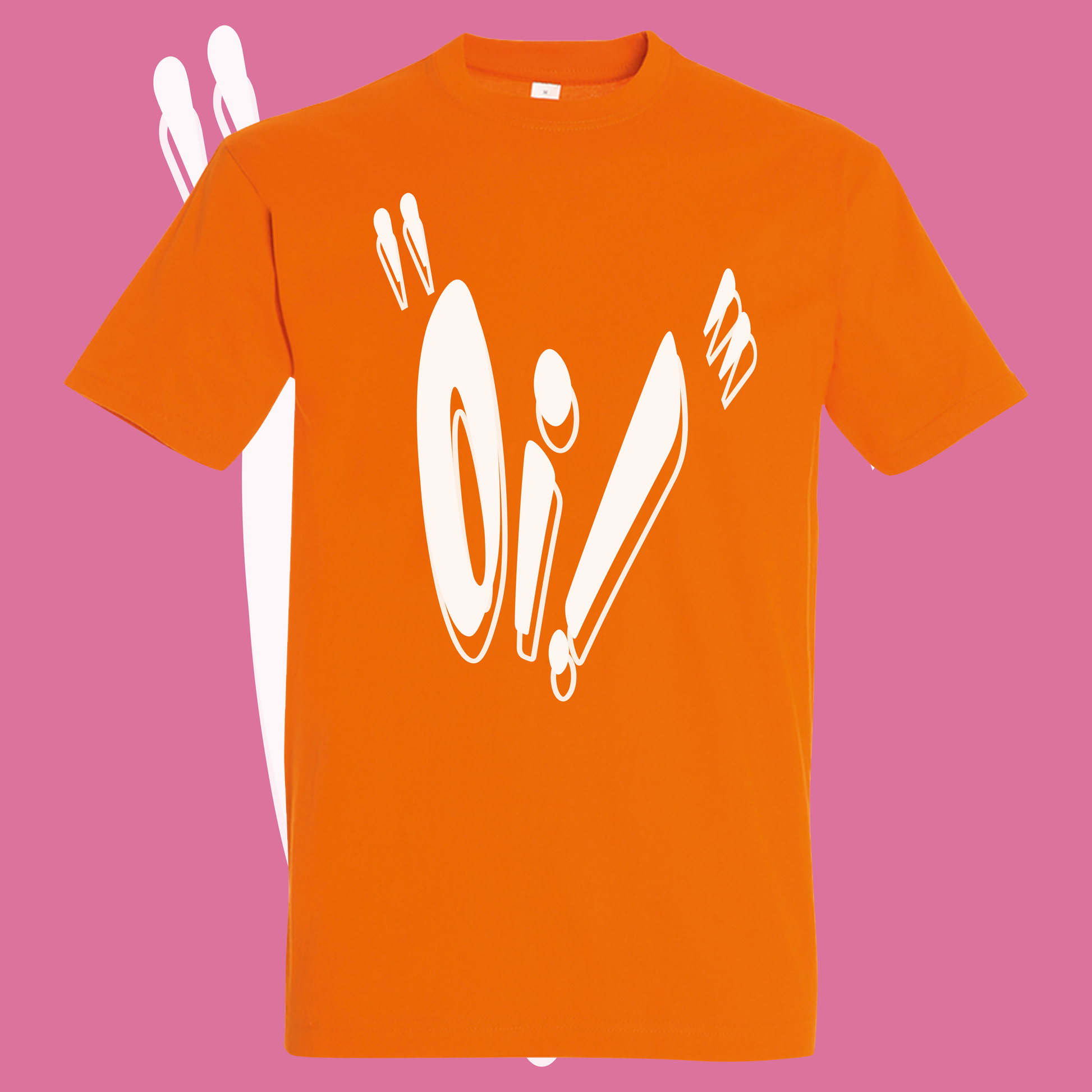 "Oi!" T-shirt orange