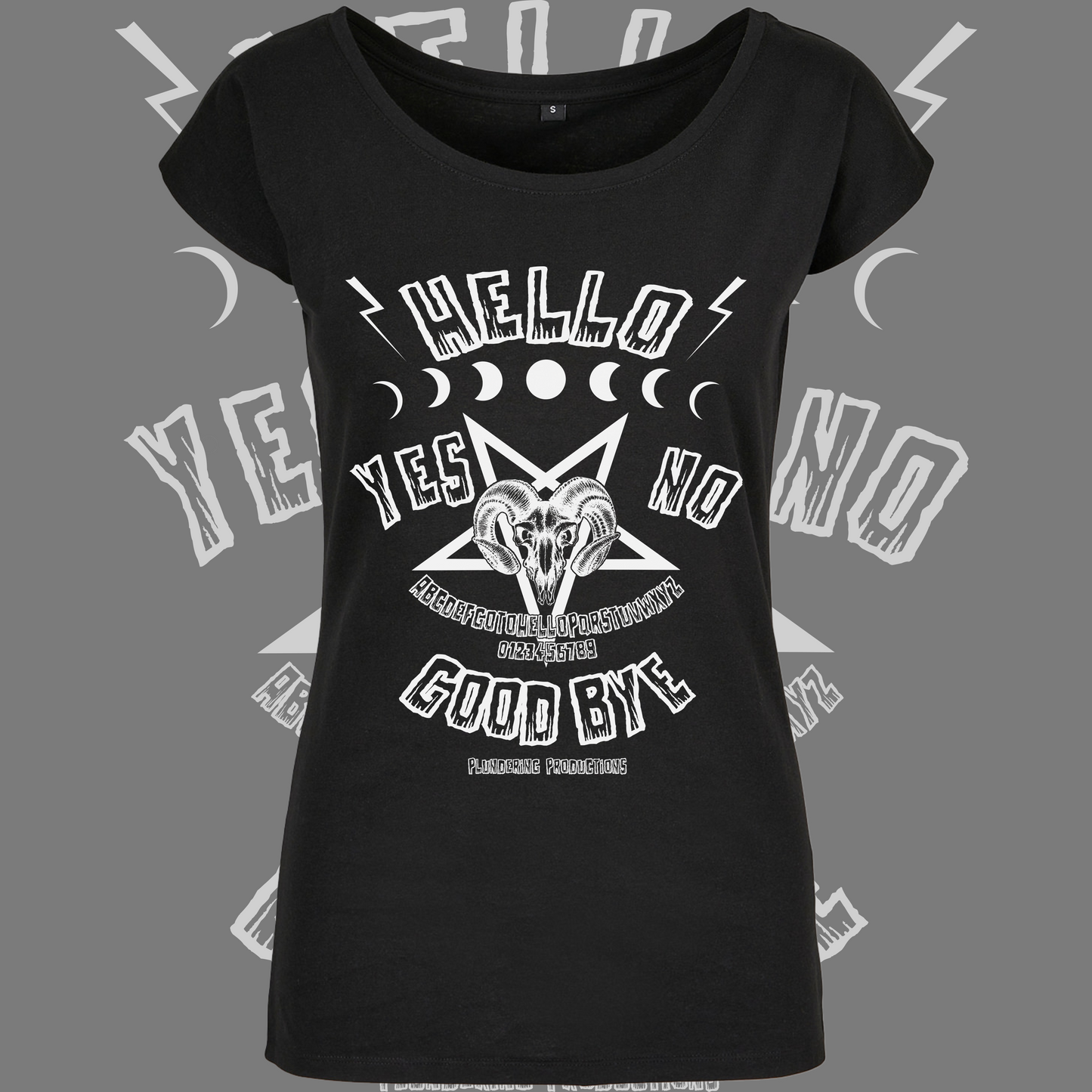 Women's T-shirt in black 9 sizes