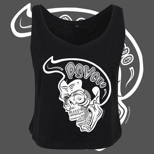 Psycho Skull Oversized Vest