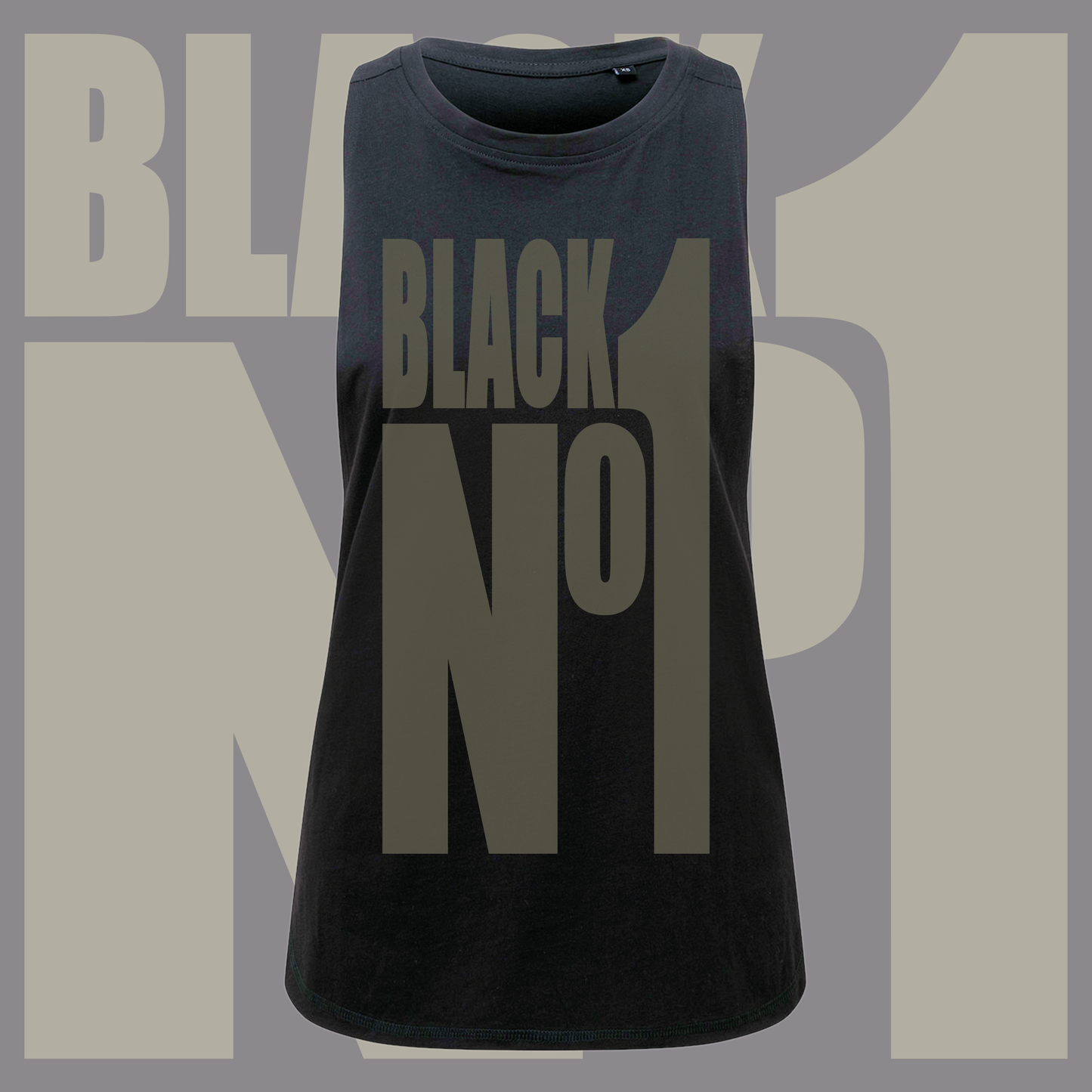 Women's Black No1 Racerback Vest black