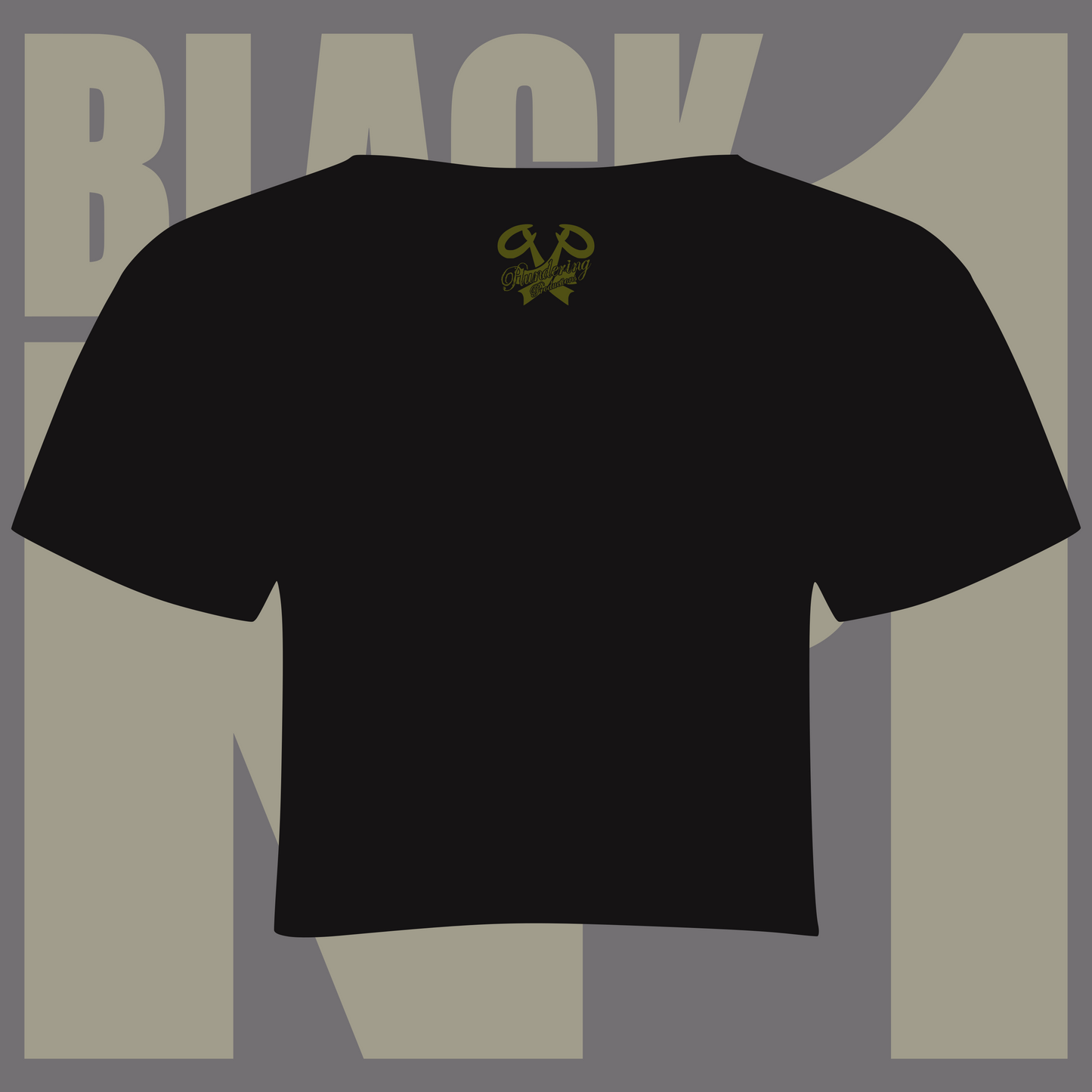 Black No1 Cropped T-shirt black