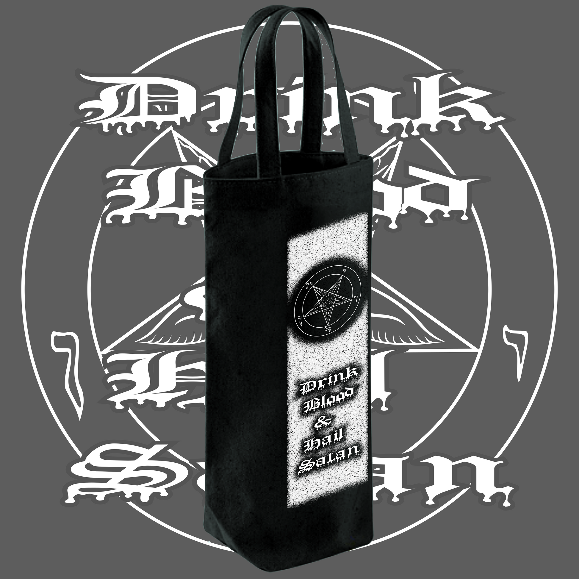 Drink Blood And Hail Satan Bottle Bag