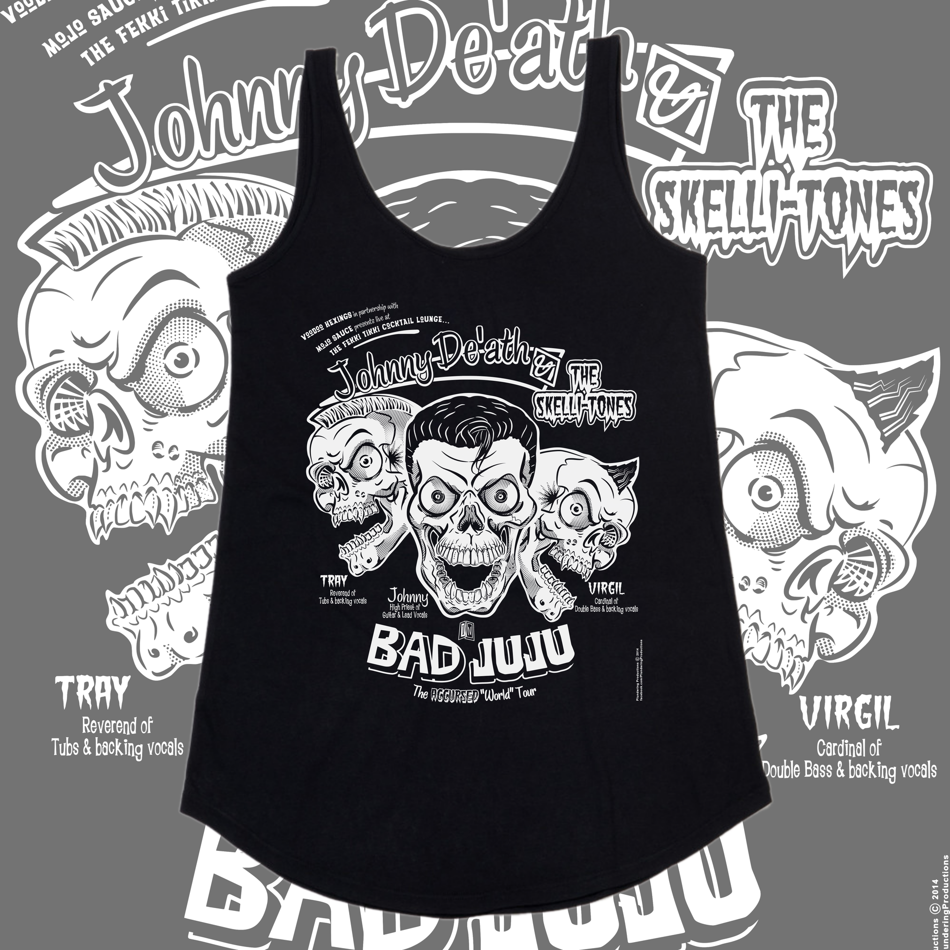 Women's Johnny De'ath And The Skelli-Tones Vest