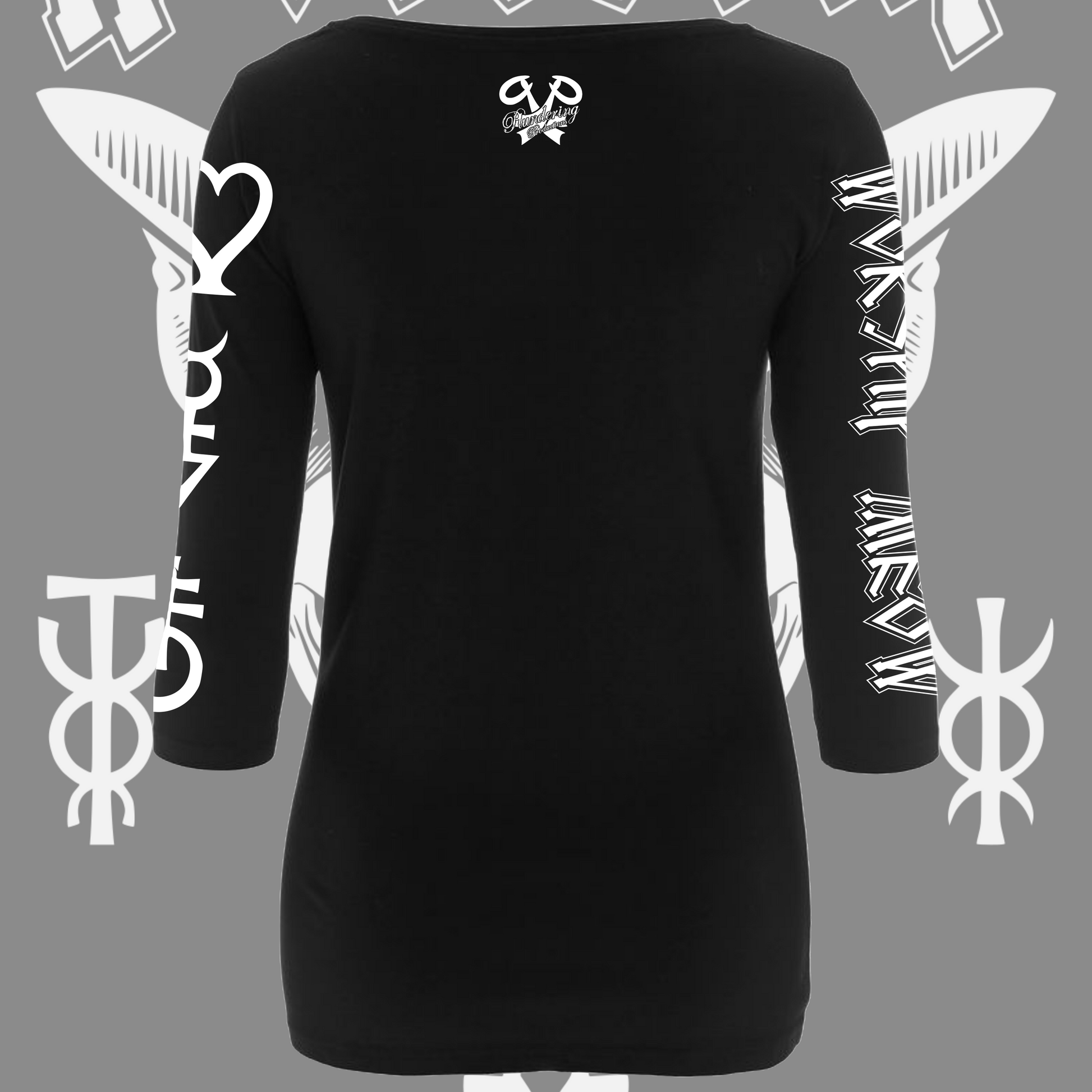 Worship Meow Three Quarter Sleeve Top